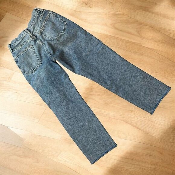 Topshop Straight Mom Retro Jeans 25” Light Wash High Rise Button Fly - Picture 2 of 8